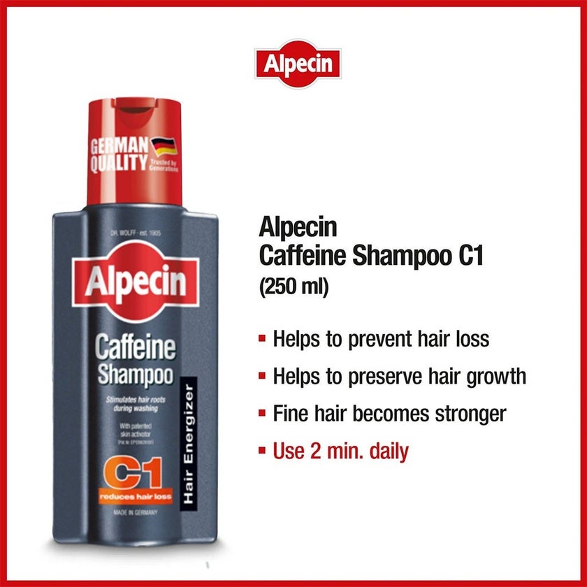 Dr.Wolff Alpecin C1 Caffeine Shampoo For Men 250ml