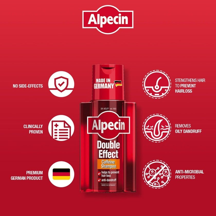 Dr.Wolff Alpecin Double Effect Caffeine Shampoo 200ml