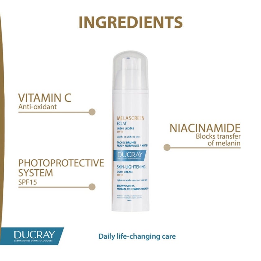 Ducray Melascreen Eclat SPF15 Light Cream 40ml
