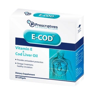 Prescriptives E-Cod Vitamin E + Cod Liver Oil Softgels, Pack of 30's