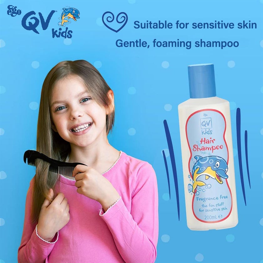 Ego QV Kids Fragrance Free Hair Shampoo For Sensitive skin 200g