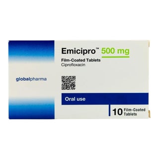 Emicipro 500mg Film Coated Tablets, Pack of 10's