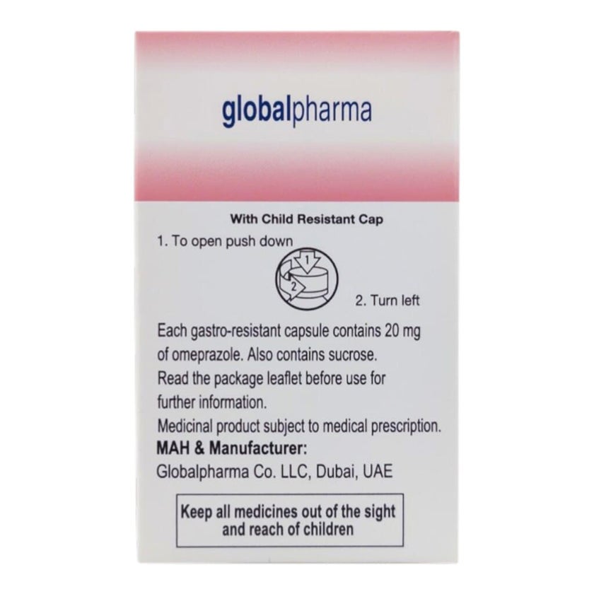 Emilok 20mg Gastro Resistant Capsules, Pack of 14's