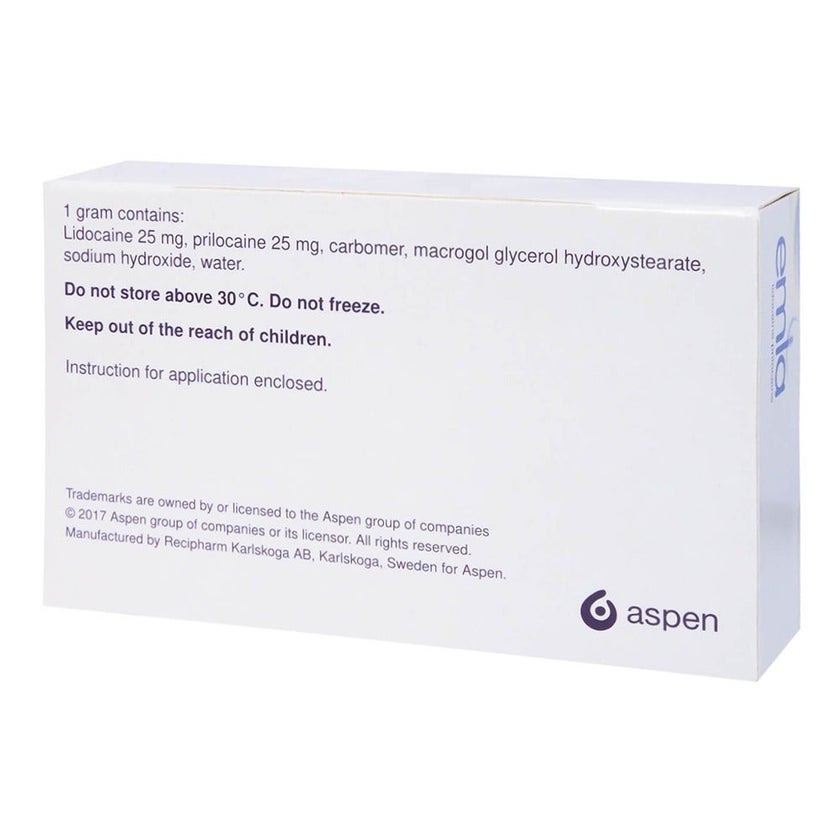 Aspen Emla Skin Numbing Topical Anaesthetic Cream 5g, Pack of 5's