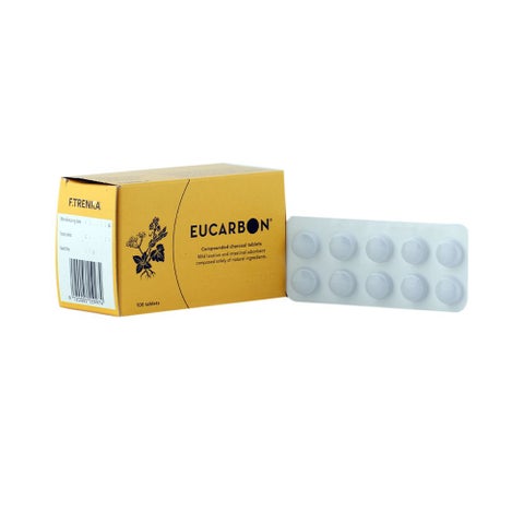 Eucarbon Compounded Charcoal Tablets, Pack of 100's
