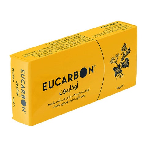 Eucarbon Compounded Charcoal Tablets, Pack of 30's