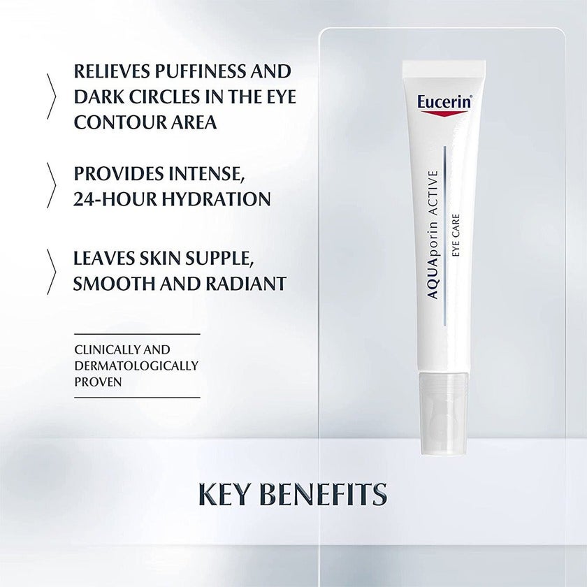 Eucerin Aquaporin Active Eye Cream For Puffiness & Dark Circles 15ml