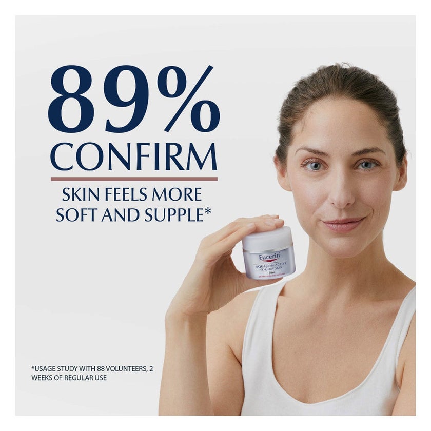 Eucerin Aquaporin Active Moisturising Rich Cream For Dry Skin 50ml