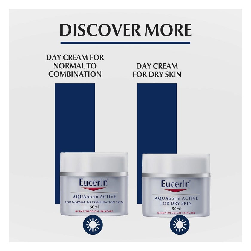 Eucerin Aquaporin Active Moisturising Rich Cream For Dry Skin 50ml