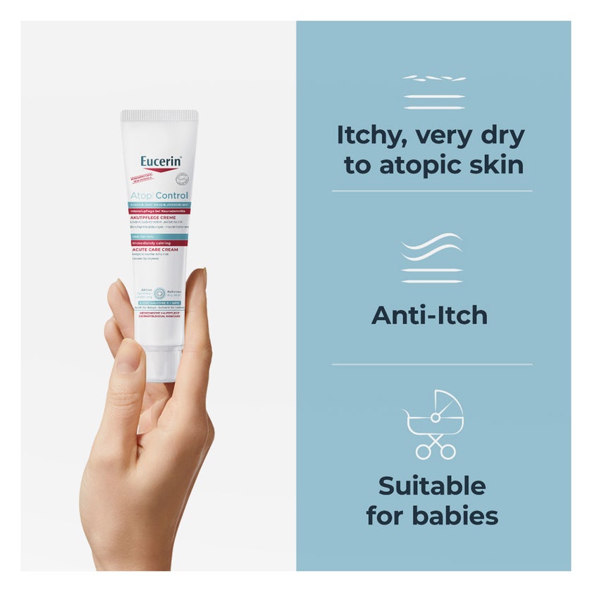 Eucerin AtopiControl Acute Care Cream For Itchy & Dry Skin 40ml