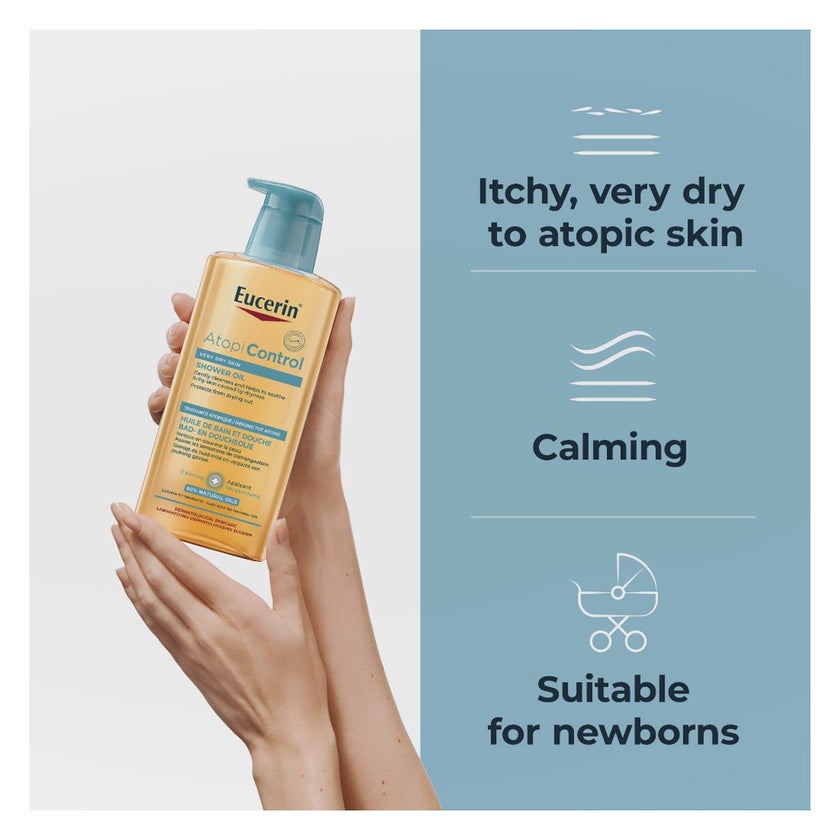 Eucerin AtopiControl Body Shower Oil For Very Dry Skin 400ml
