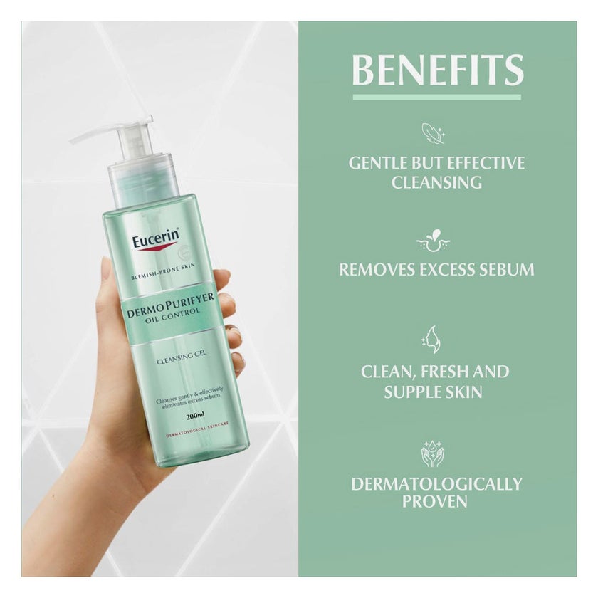 Eucerin Dermo Purifyer Oil Control Cleansing Gel 200ml