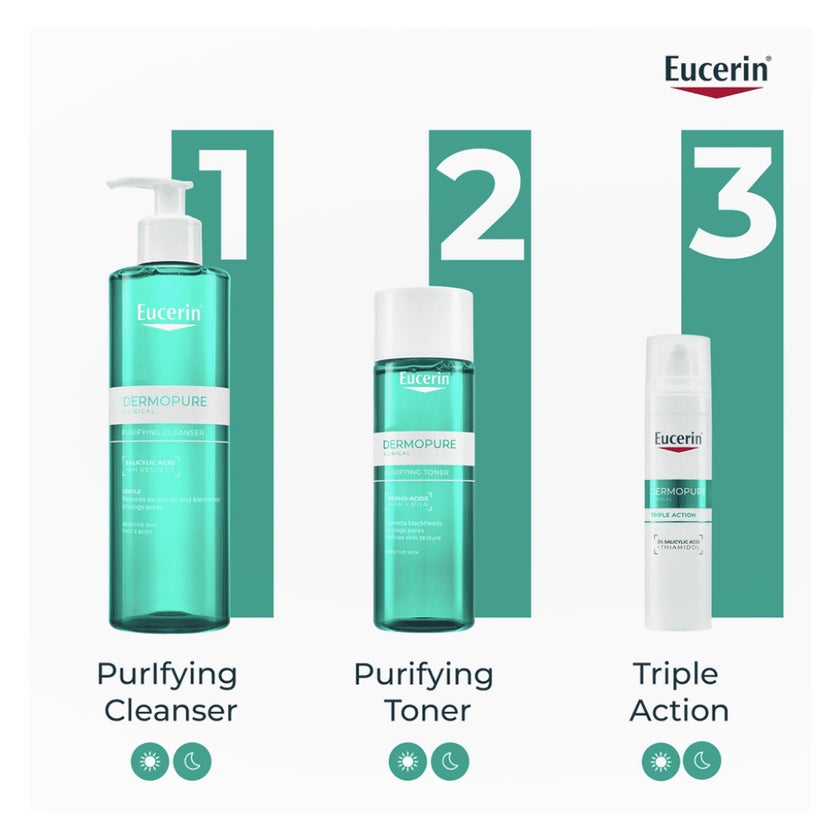Eucerin Dermopure AHA+ PHA Purifying Toner For Blemish Prone Skin 200ml