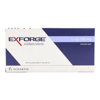 Exforge 5mg/160mg Film Coated Tablets, Pack of 28’s