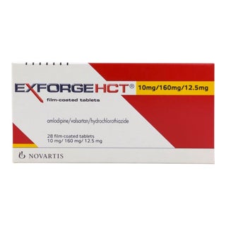 Exforge HCT 10mg/160mg/12.5mg Tablets, Pack of 28's