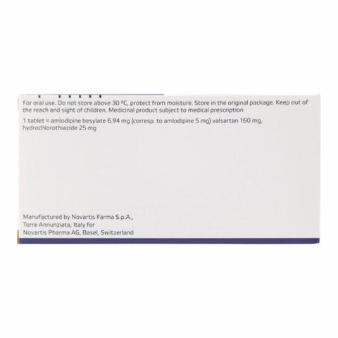 Exforge HCT 5mg/160mg/25mg Tablets, Pack of 28's
