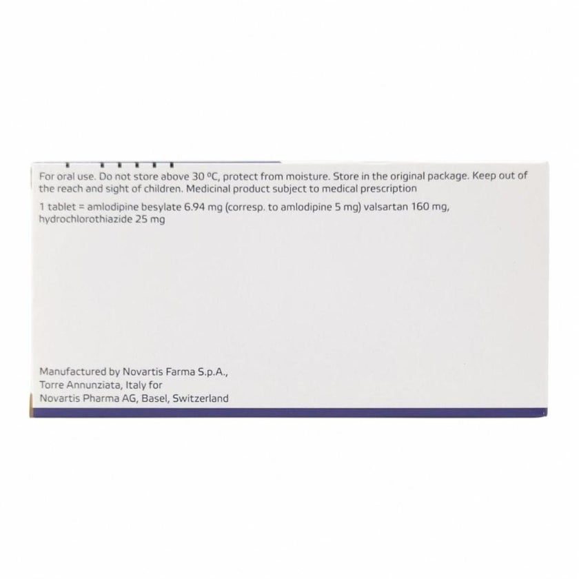 Exforge HCT 5mg/160mg/25mg Tablets, Pack of 28's