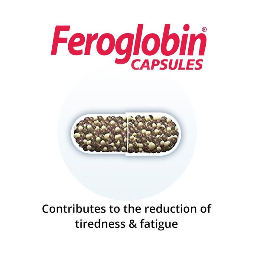 Vitabiotics Feroglobin B12 & Iron Capsules, Pack of 30’s