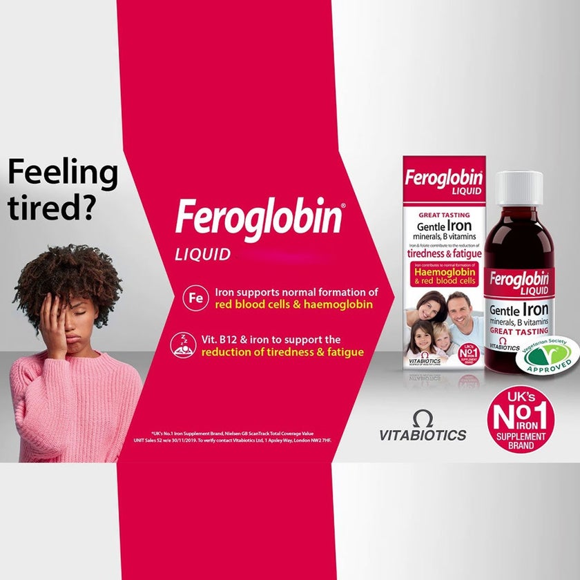 Vitabiotics Feroglobin B12 Liquid Iron 200ml