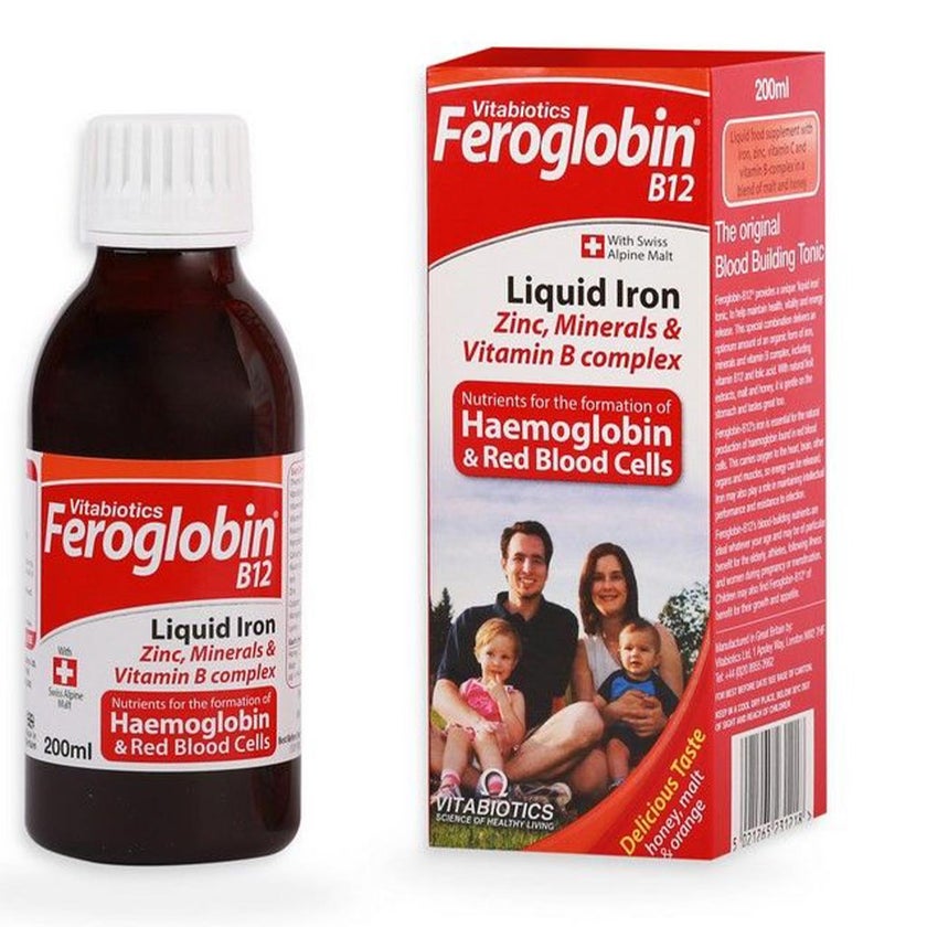 Vitabiotics Feroglobin B12 Liquid Iron 200ml