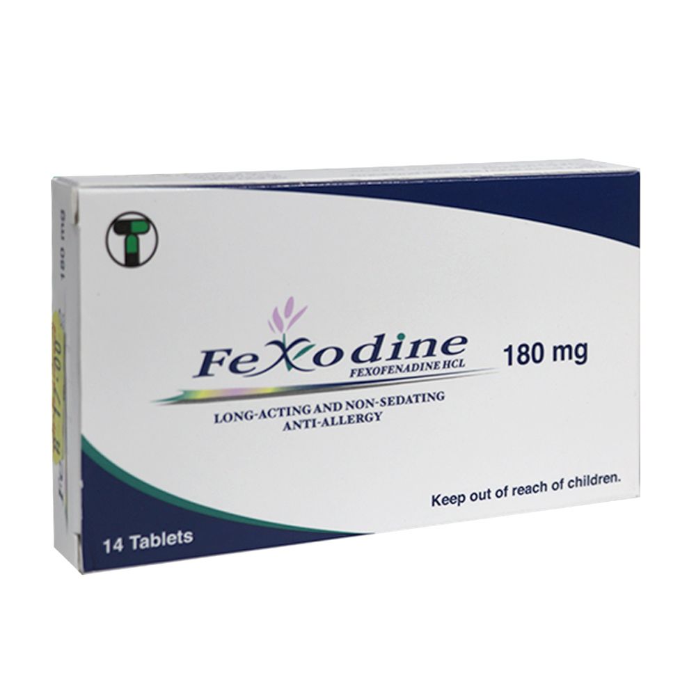 Fexodine 180mg Tablets, Pack of 14's - myAster