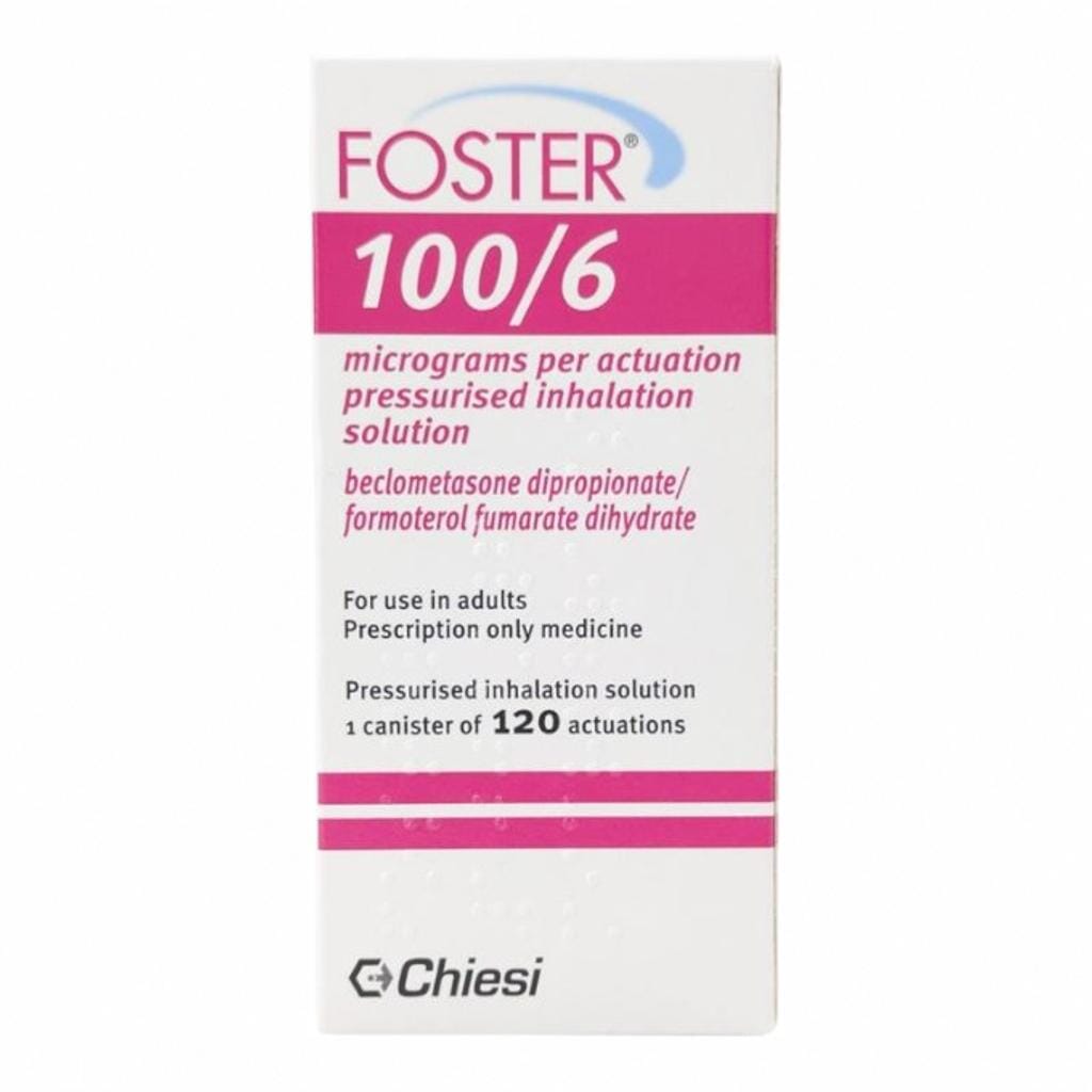 Foster 100mcg/6mcg Inhaler 120 Metered Doses - myAster
