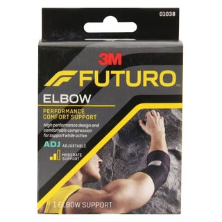 Futuro Infinity Precision Fit Adjustable Left/Right Elbow Support- Black 