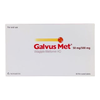 Galvusmet 50mg/500mg Film Coated Tablets, Pack of 60’s