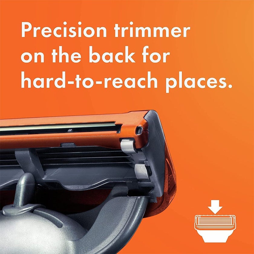 Gillette Fusion 5 Manual Razor Blade Refill For Smooth Long Lasting Shave, Pack of 4's