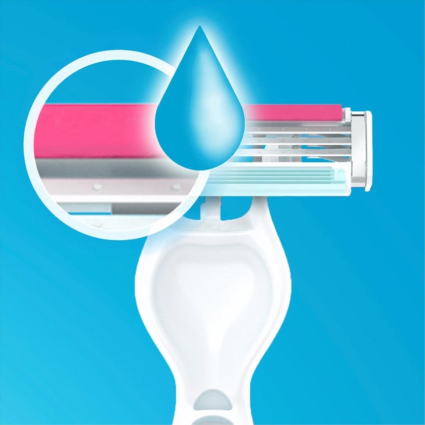 Gillette Simply Venus 3 Plus Disposable Razor For Women, Pack of 3's