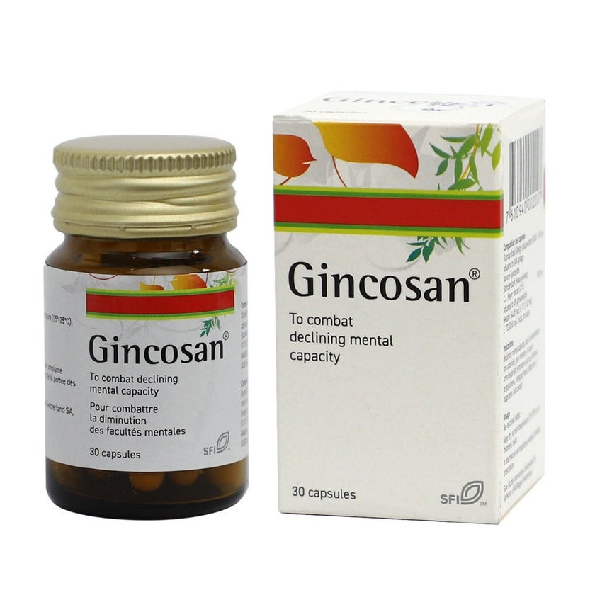 Gincosan Capsules, Pack of 30's