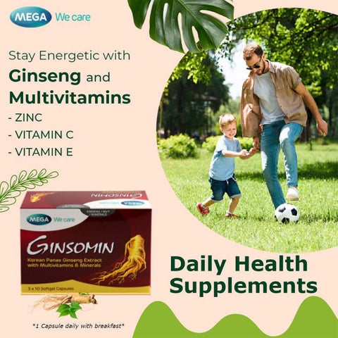 Mega We Care Ginsomin Capsules, Pack of 30's