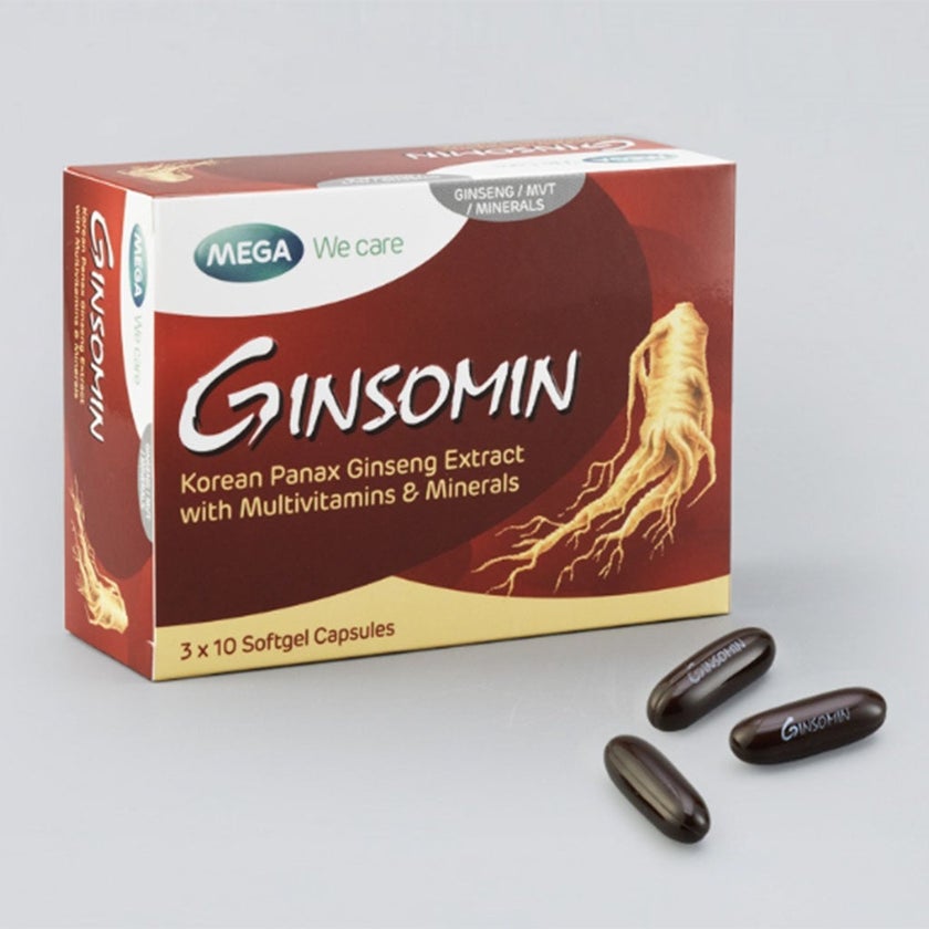 Mega We Care Ginsomin Capsules, Pack of 30's