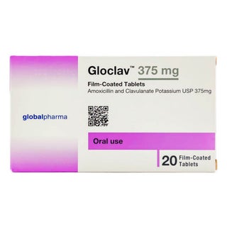 Gloclav 375mg Film Coated Tablets, Pack of 20's