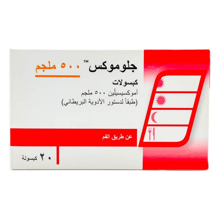 Glomox 500mg Capsules, Pack of 20’s