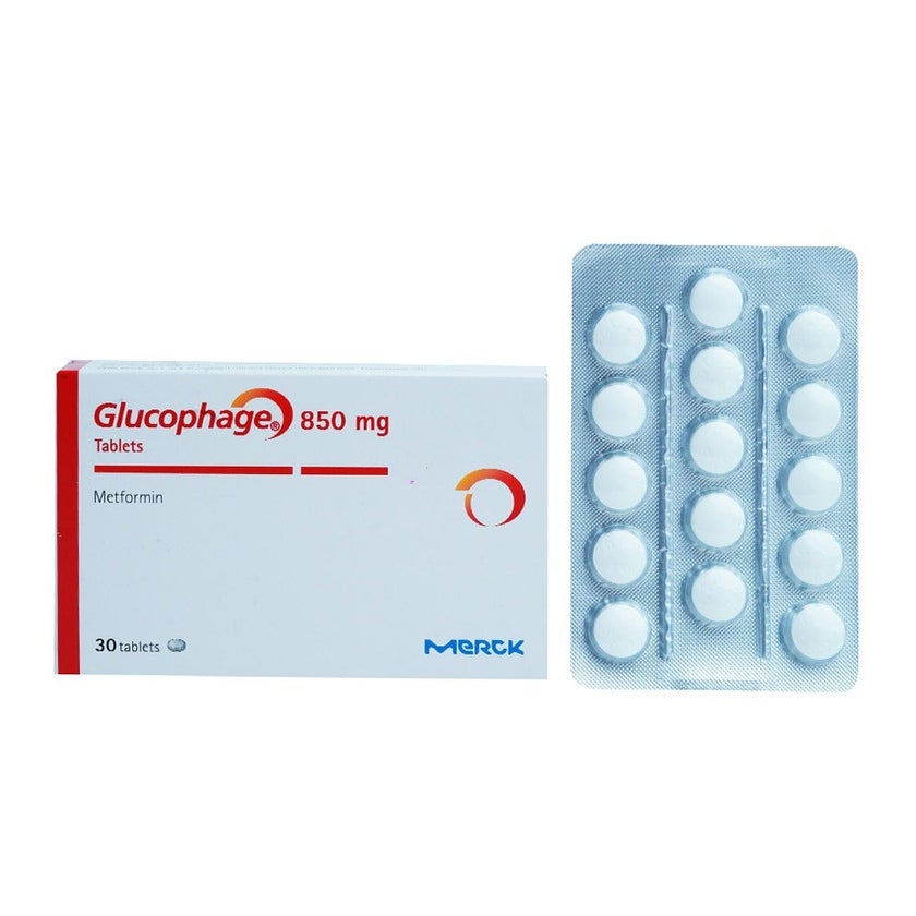 Glucophage 850mg Tablets, Pack of 30's