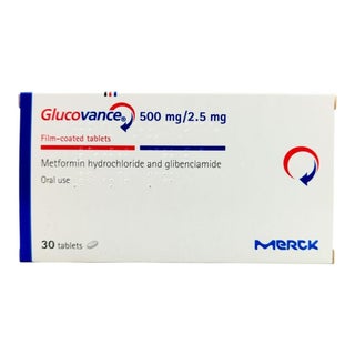 Glucovance 500mg/2.5mg Tablets, Pack of 30's