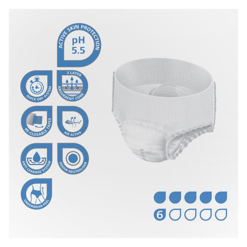 Hartmann Molicare Premium Adult Pull Up Pant Diapers 130 x 170cm XL, Pack of 14's