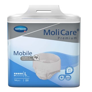Hartmann Molicare Premium Adult Pull Up Pant Diapers 100 x 150cm Large, Pack of 14's