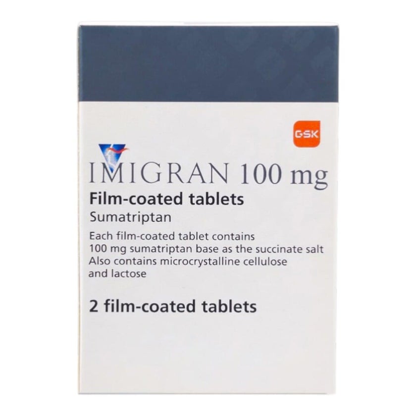 Imigran Sc Inj Imigran 100mg Tablets, Pack of 2's - myAster
