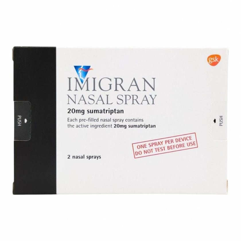 Imigran 20mg Nasal Spray 20ml, Pack of 2's