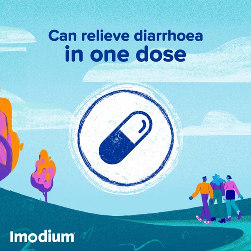 Imodium 2mg Capsules For Diarrhea, Pack of 6's