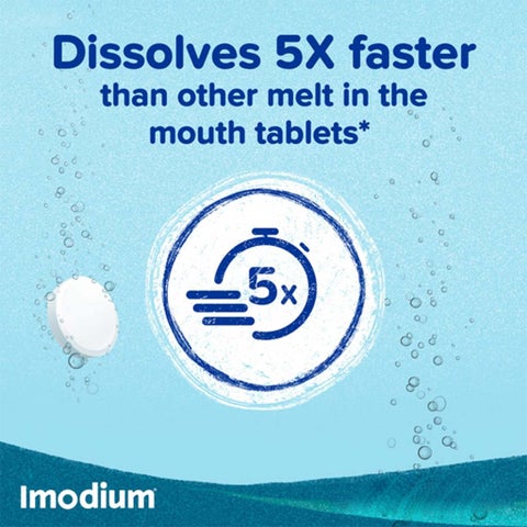Imodium Instants 2mg Melt in Mouth Tablets For Diarrhea, Pack of 12's