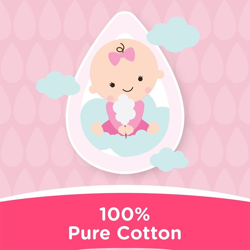 Johnson's Pure Pre-Cut Cotton Wool 80g