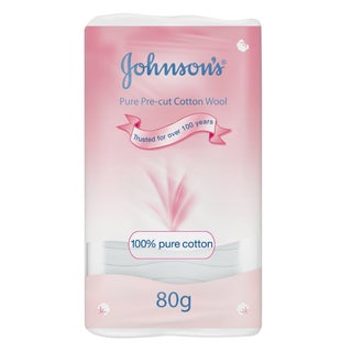 Johnson's Pure Pre-Cut Cotton Wool 80g