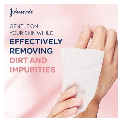 Johnson's Daily Essentials Refreshing Facial Cleansing Makeup Remover Wipes For Normal Skin, Pack of 25's