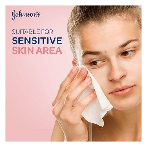 Johnson's Daily Essentials Refreshing Facial Cleansing Makeup Remover Wipes For Normal Skin, Pack of 25's