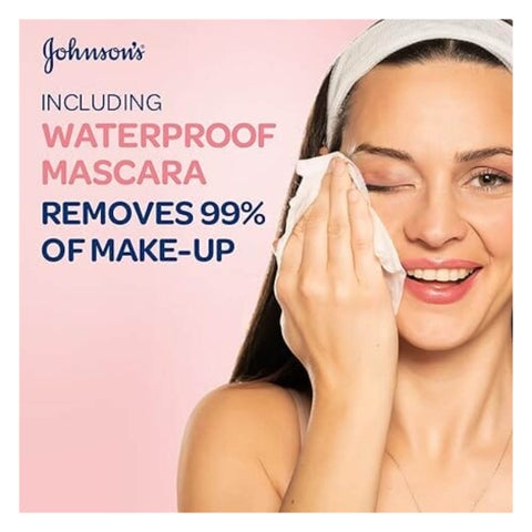 Johnson's Daily Essentials Refreshing Facial Cleansing Makeup Remover Wipes For Normal Skin, Pack of 25's