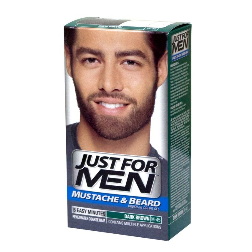 Just For Men Mustache & Beard Dark Brown Brush-In Color Gel M-45