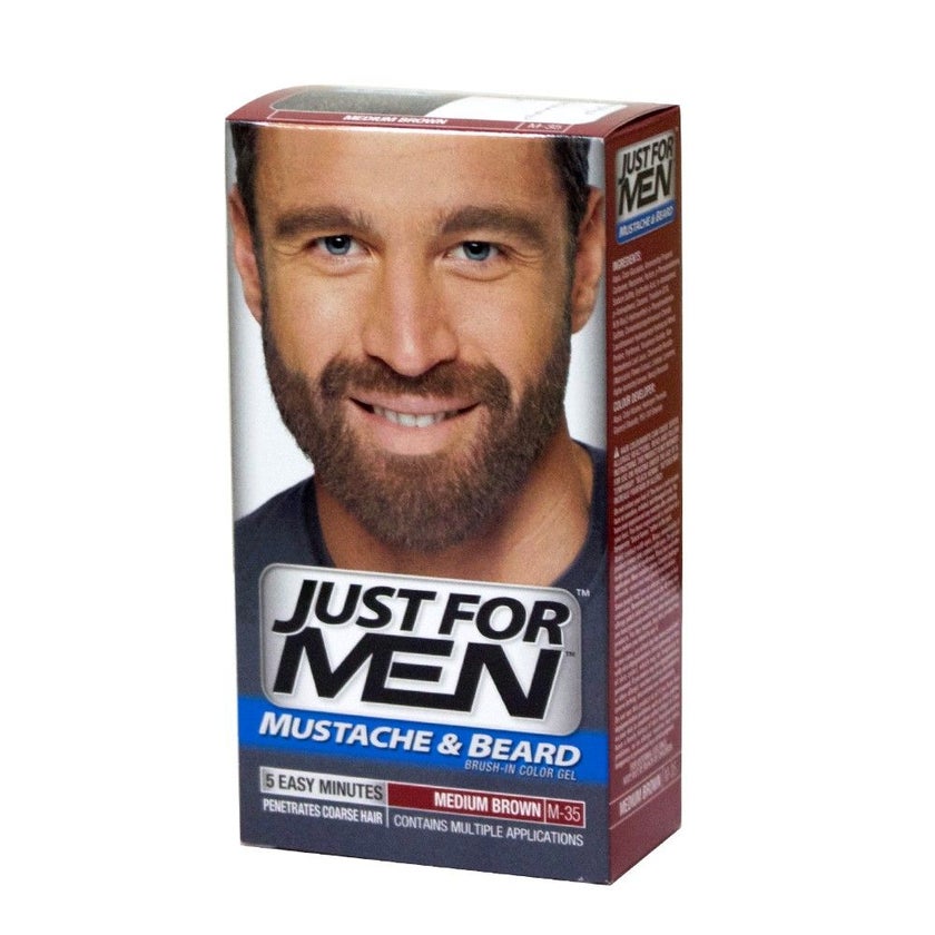 Just For Men Mustache & Beard Medium Brown Brush-In Color Gel M-35